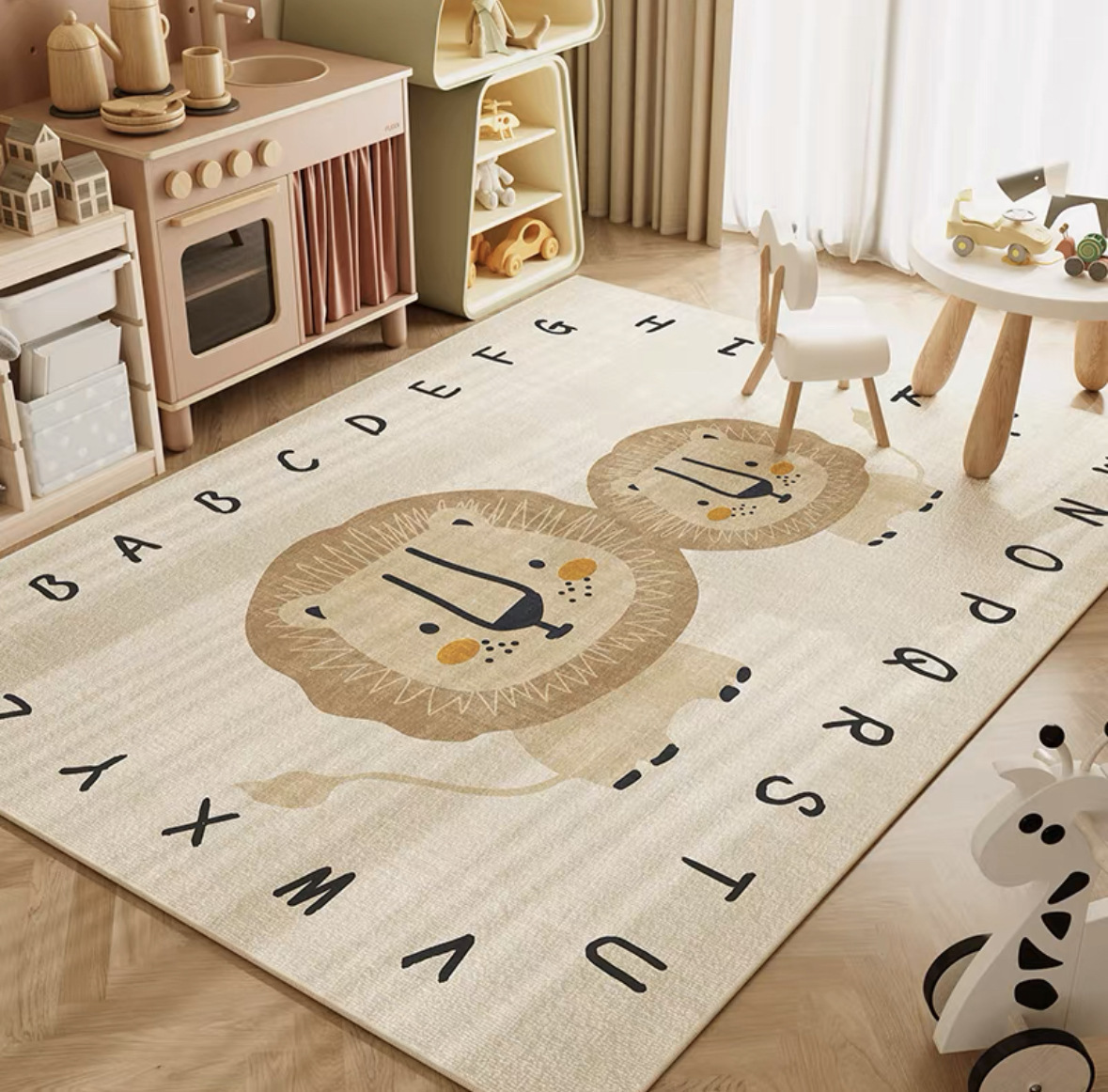 Baby Nursery Neutral - VIKAMA Neutral Cartoon Lion Baby Crawling