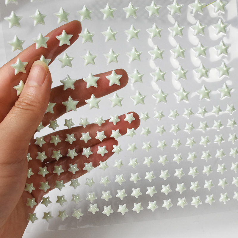 Baby Nursery Wall Mural - 211pcs 3D Bubble Luminous Stars Dots