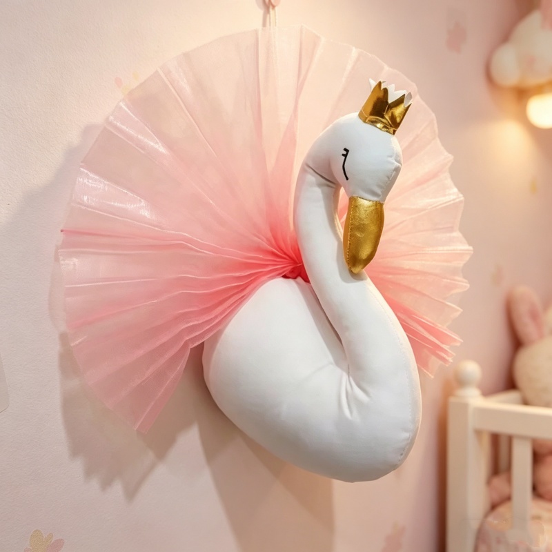 Baby Unicorn Nursery - Soft Stuffed Animal Wall Decor Elephant
