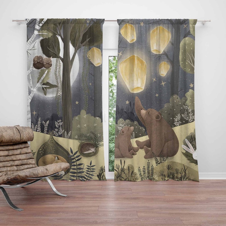 Baby Nursery Youtube - Woodland Nursery Curtains Animal Bear Kids