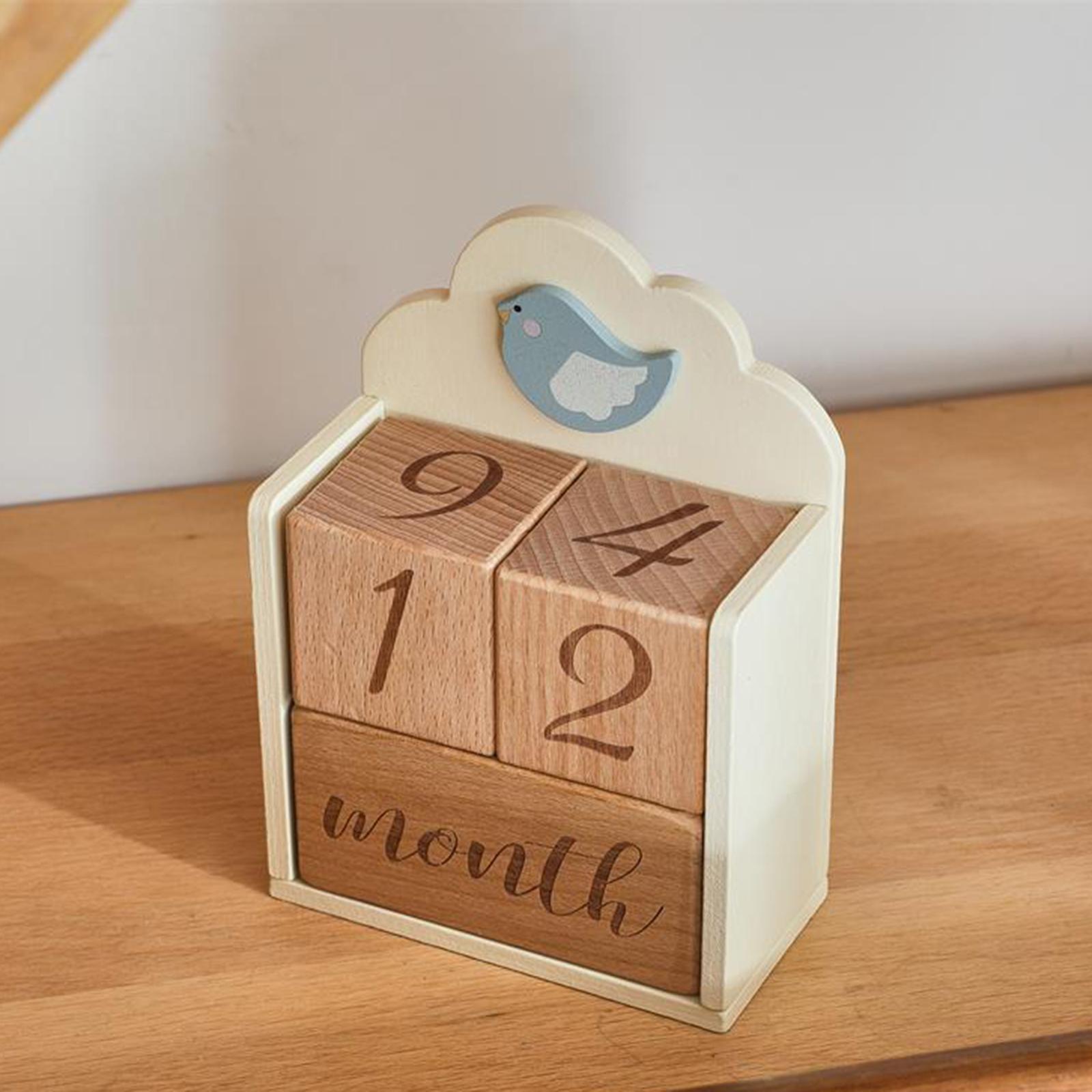 Wooden Baby Milestone Age Bloc - Baby Nursery Age recension och pris