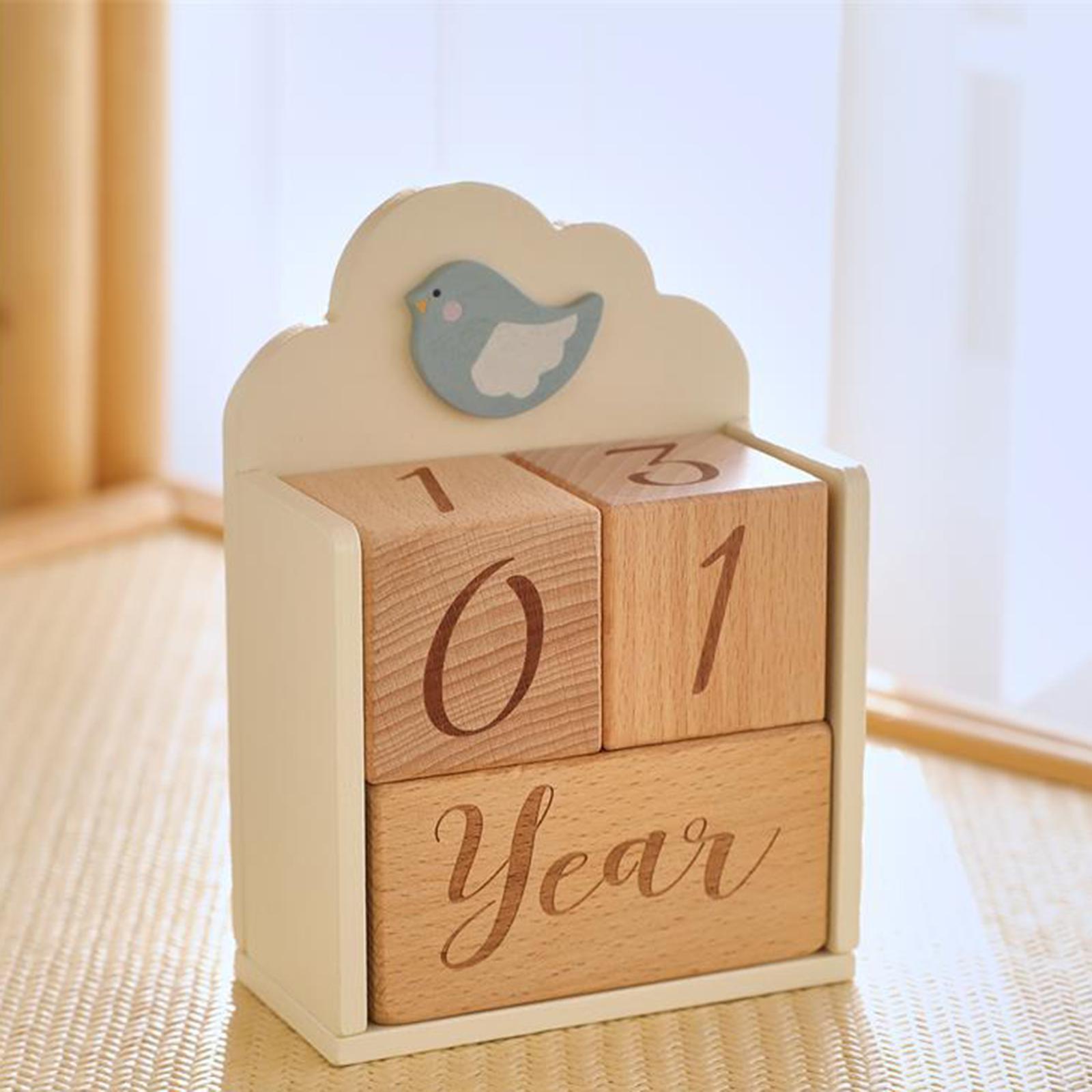 Wooden Baby Milestone Age Bloc - Baby Nursery Age recension och pris