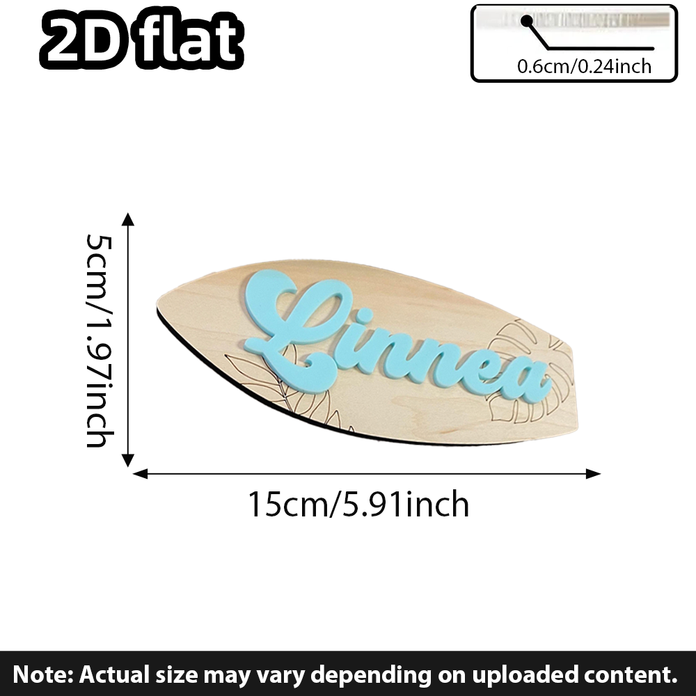 Surfboard Baby Name Signboard  - Baby Nursery In recension och pris