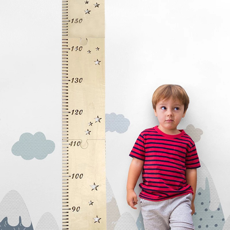 5 Sheets Nordic Wooden Kids He - Baby Nursery Wall Mural recension och pris