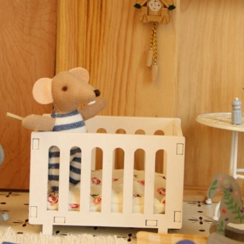 1:12 Scale Miniature Baby Crad - Baby Nursery Age recension och pris