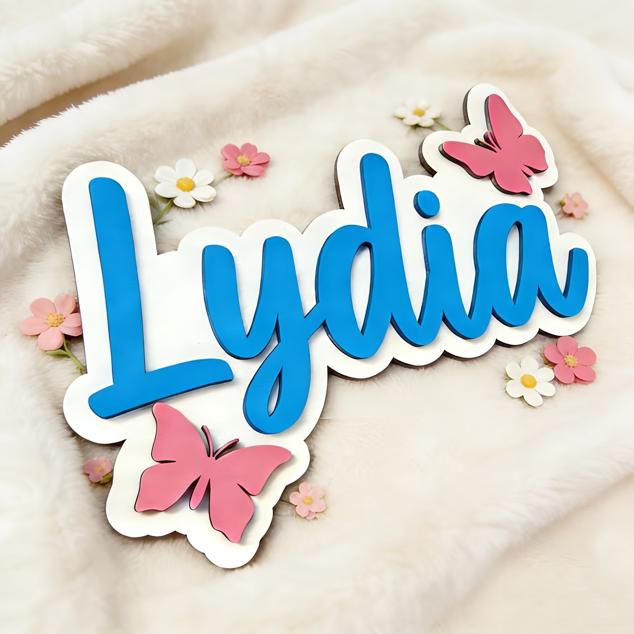 Personalized Blue & Pink Butte - Baby Nursery In recension och pris