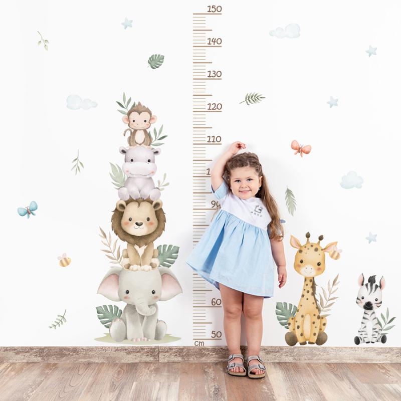 Children's Growth Chart Sticke - Baby Nursery Jungle Wallpaper recension och pris