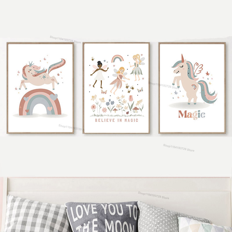 Cartoon Girl Princess Unicorn  - Baby Unicorn Nursery recension och pris