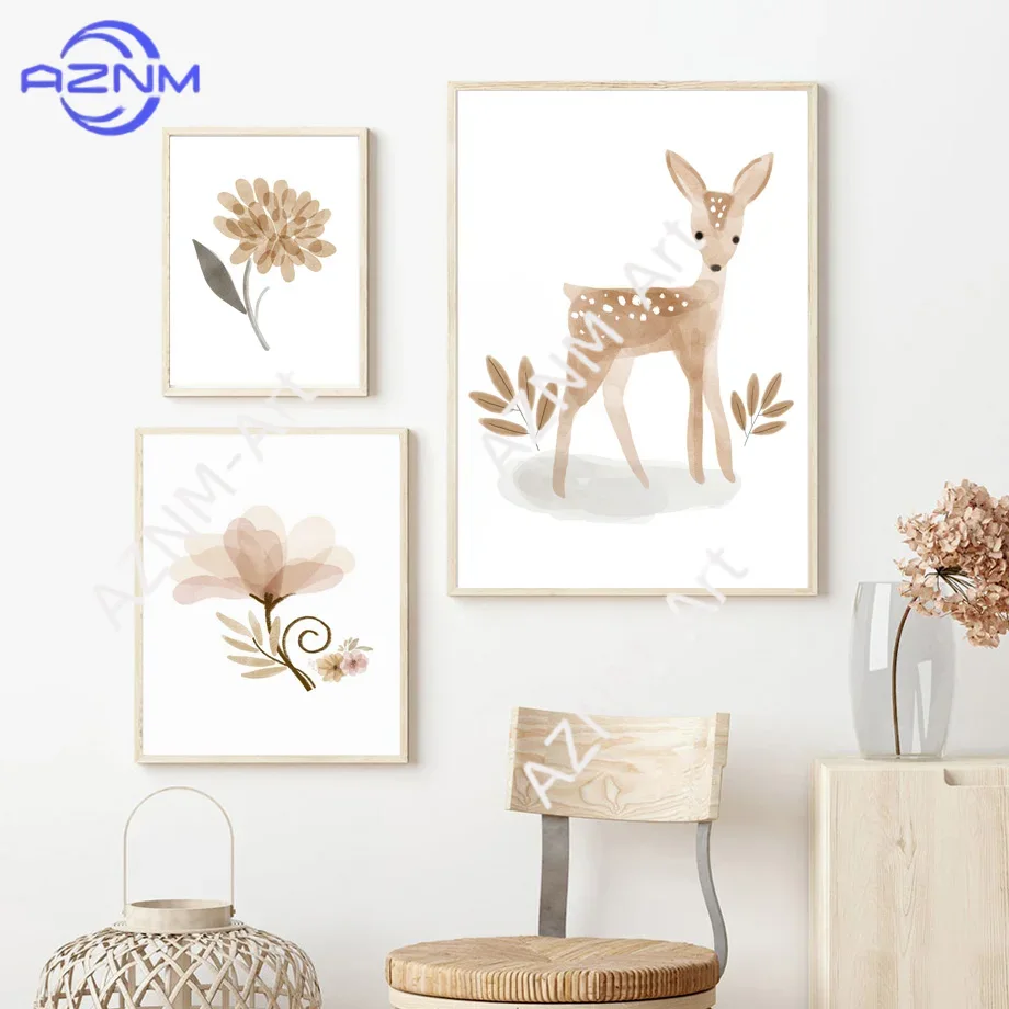 Boho Nursery Wall Art Canvas - - Baby Nursery Neutral recension och pris