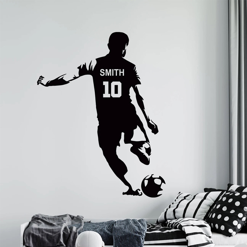 Personalized Soccer Player Nam - Baby Nursery Wall Mural recension och pris