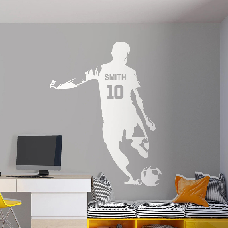 Personalized Soccer Player Nam - Baby Nursery Wall Mural recension och pris