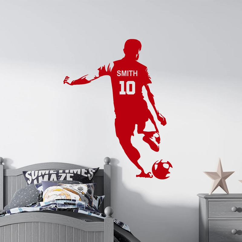 Personalized Soccer Player Nam - Baby Nursery Wall Mural recension och pris