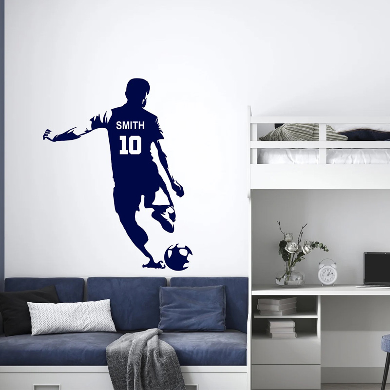Personalized Soccer Player Nam - Baby Nursery Wall Mural recension och pris