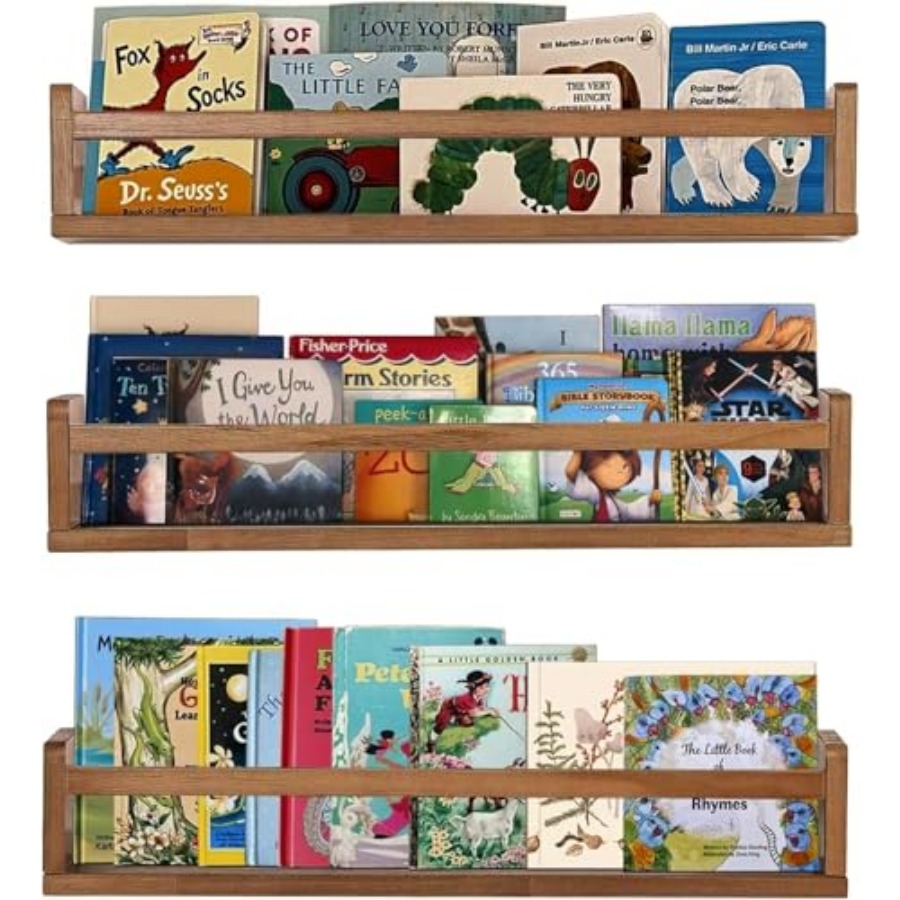 Nursery Shelves Floating Book  - Baby Nursery Floating Shelves recension och pris