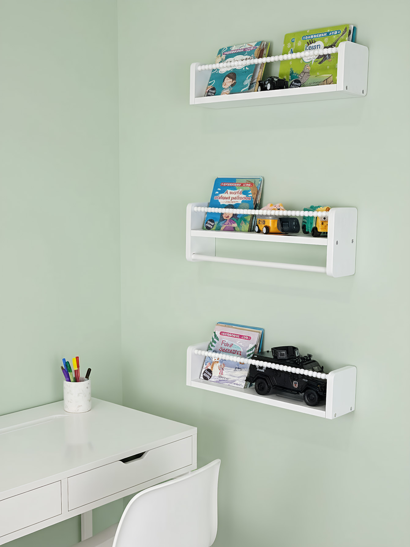 Nursery Book Shelves ,15.7 Inc - Baby Nursery Floating Shelves recension och pris
