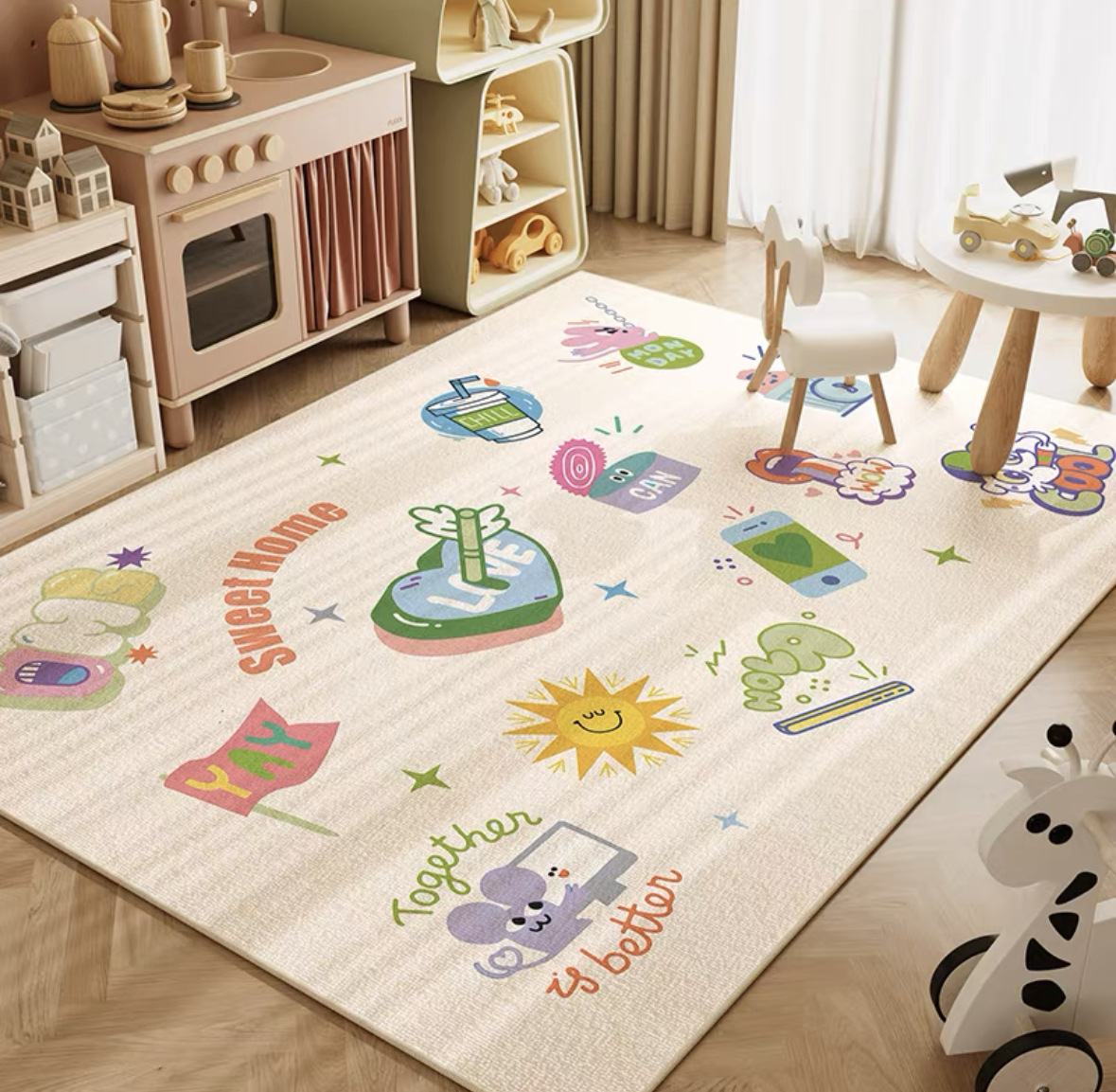 VIKAMA Neutral Cartoon Lion Ba - Baby Nursery Neutral recension och pris