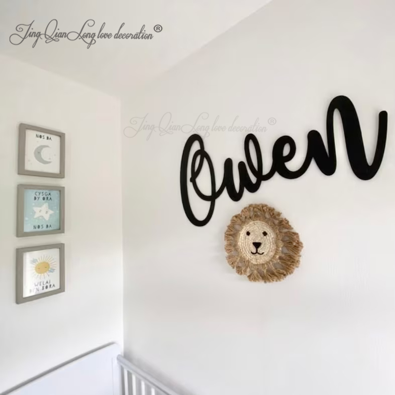 Custom Decorative Wooden Sign  - Baby Nursery Name Letters recension och pris