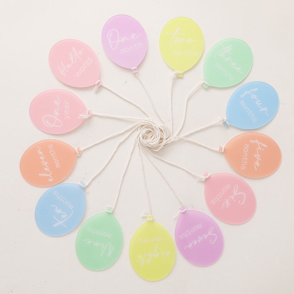 13PCS Acrylic Balloon Baby Mil - Baby Nursery Age recension och pris