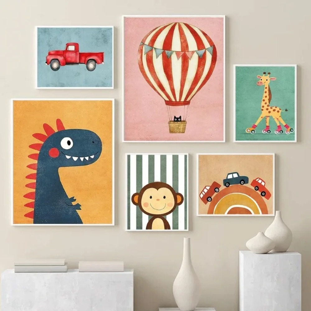 Tiger Lion Frog Bear Cat Ballo - Baby Nursery Neutral recension och pris