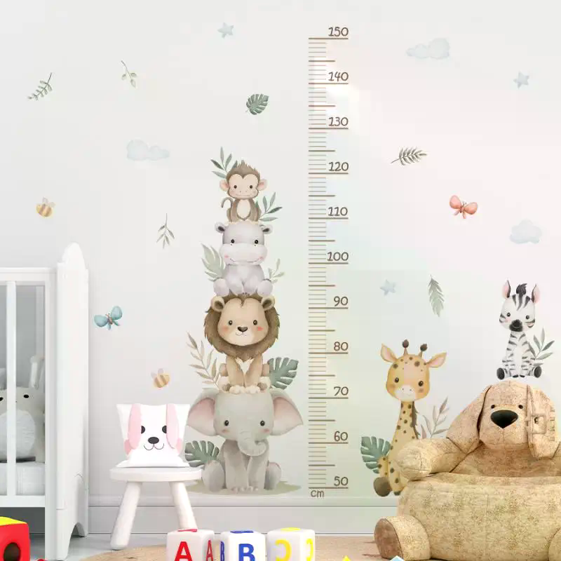 Children's Growth Chart Sticke - Baby Nursery Jungle Wallpaper recension och pris