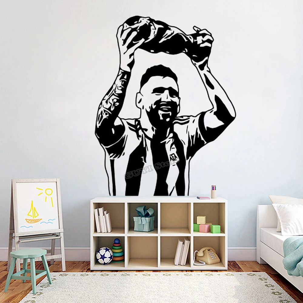 Messi Wall Sticker Vinyl Decal - Baby Nursery Wall Mural recension och pris