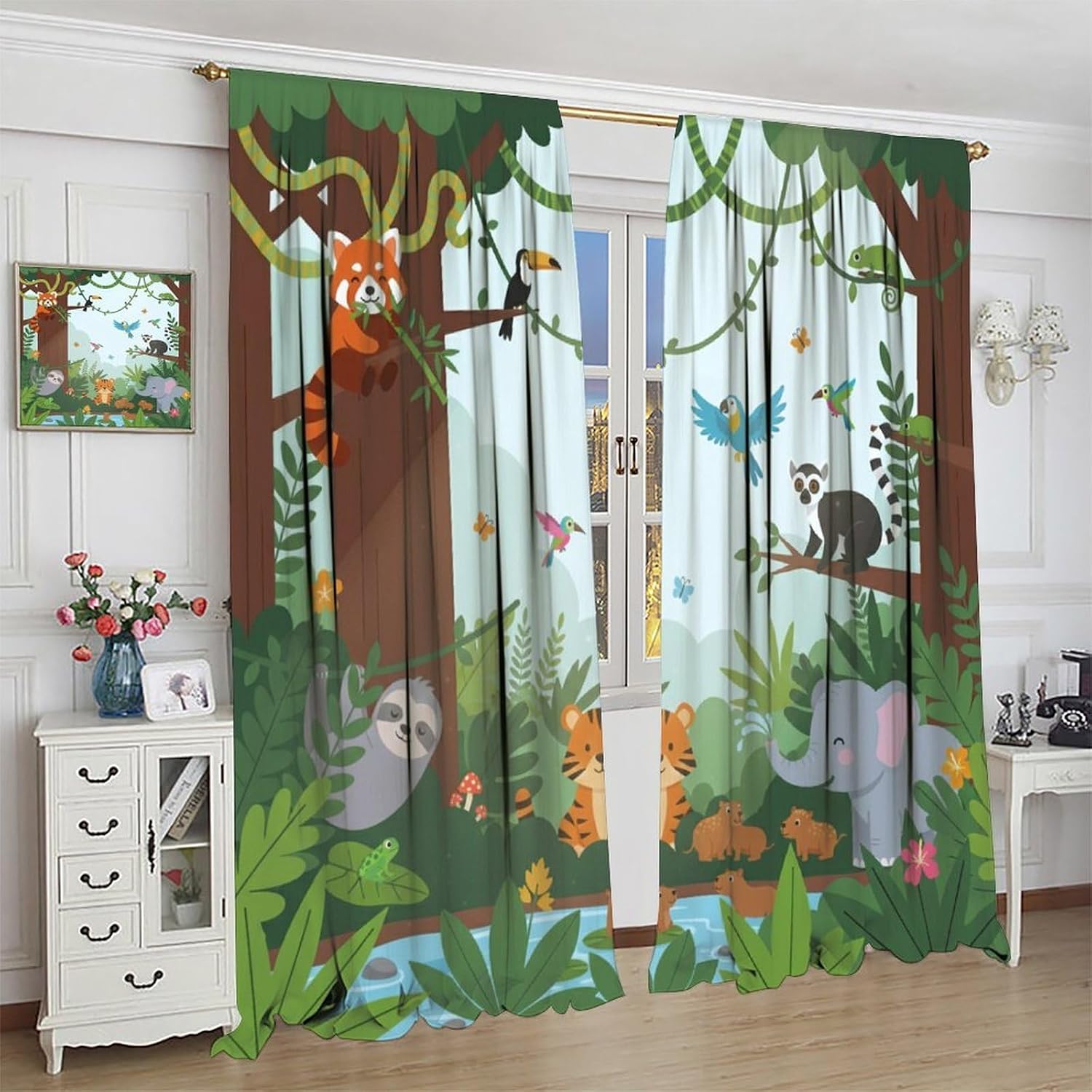Aesthetic Tropical Jungle Anim - Baby Nursery Youtube recension och pris
