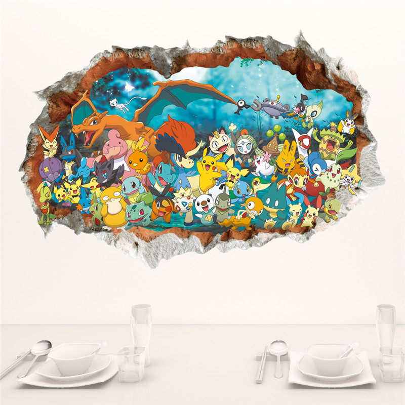 Cartoon Pokémon Pikachu Wall S - Baby Nursery Wall Mural recension och pris