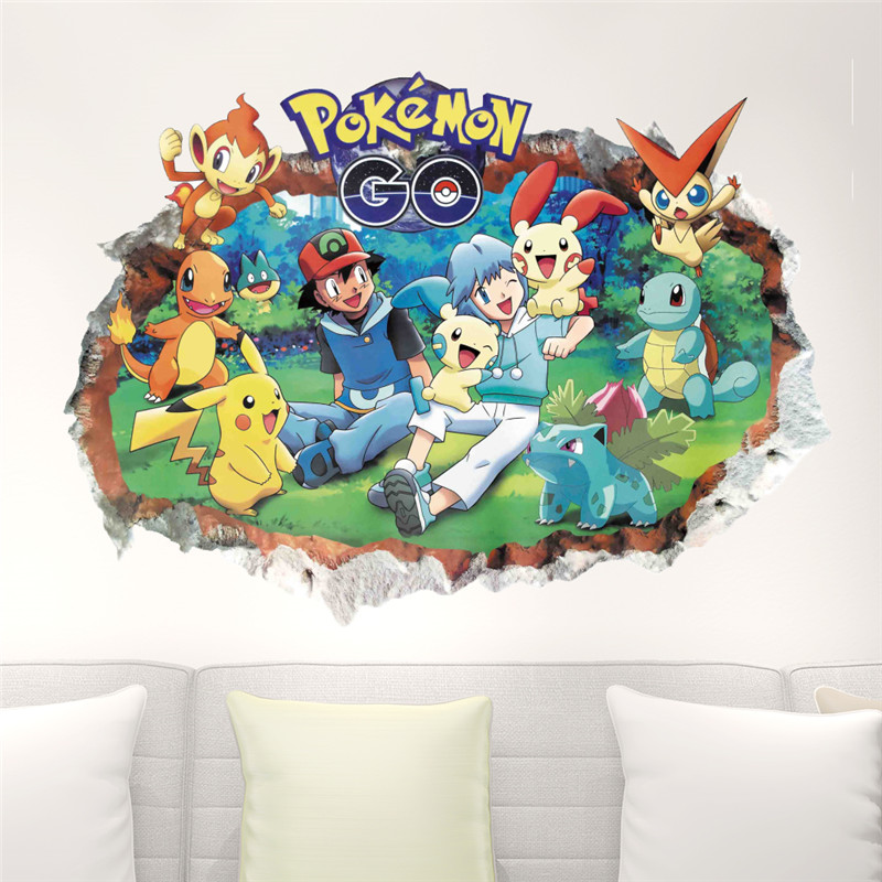 Cartoon Pokémon Pikachu Wall S - Baby Nursery Wall Mural recension och pris