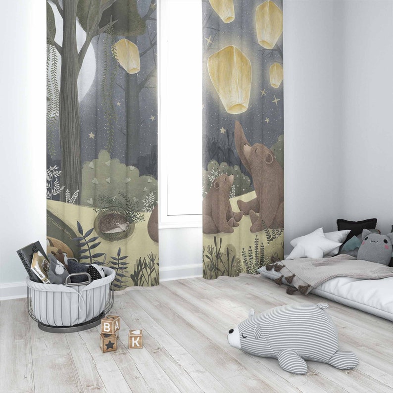 Woodland Nursery Curtains Anim - Baby Nursery Youtube recension och pris