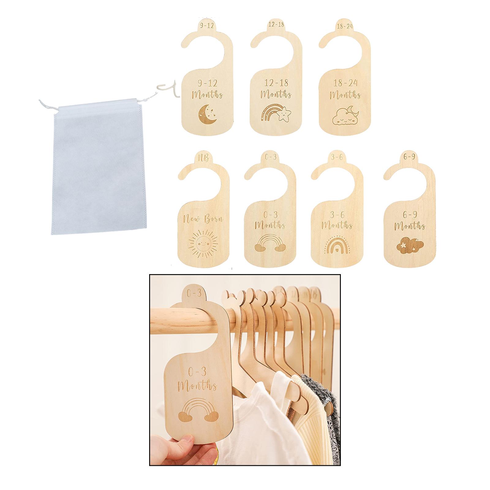 7x Baby Clothes Size Hanger Or - Baby Nursery Age recension och pris