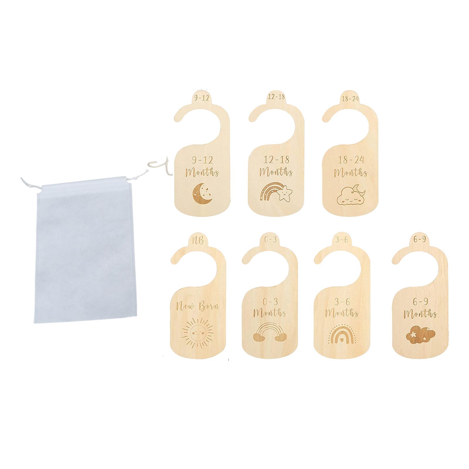7x Baby Clothes Size Hanger Or - Baby Nursery Age recension och pris