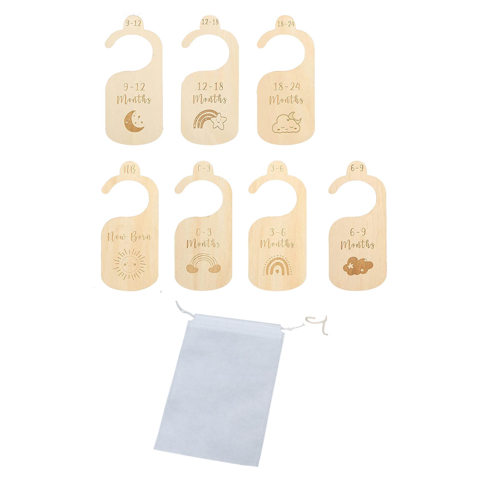 7x Baby Clothes Size Hanger Or - Baby Nursery Age recension och pris