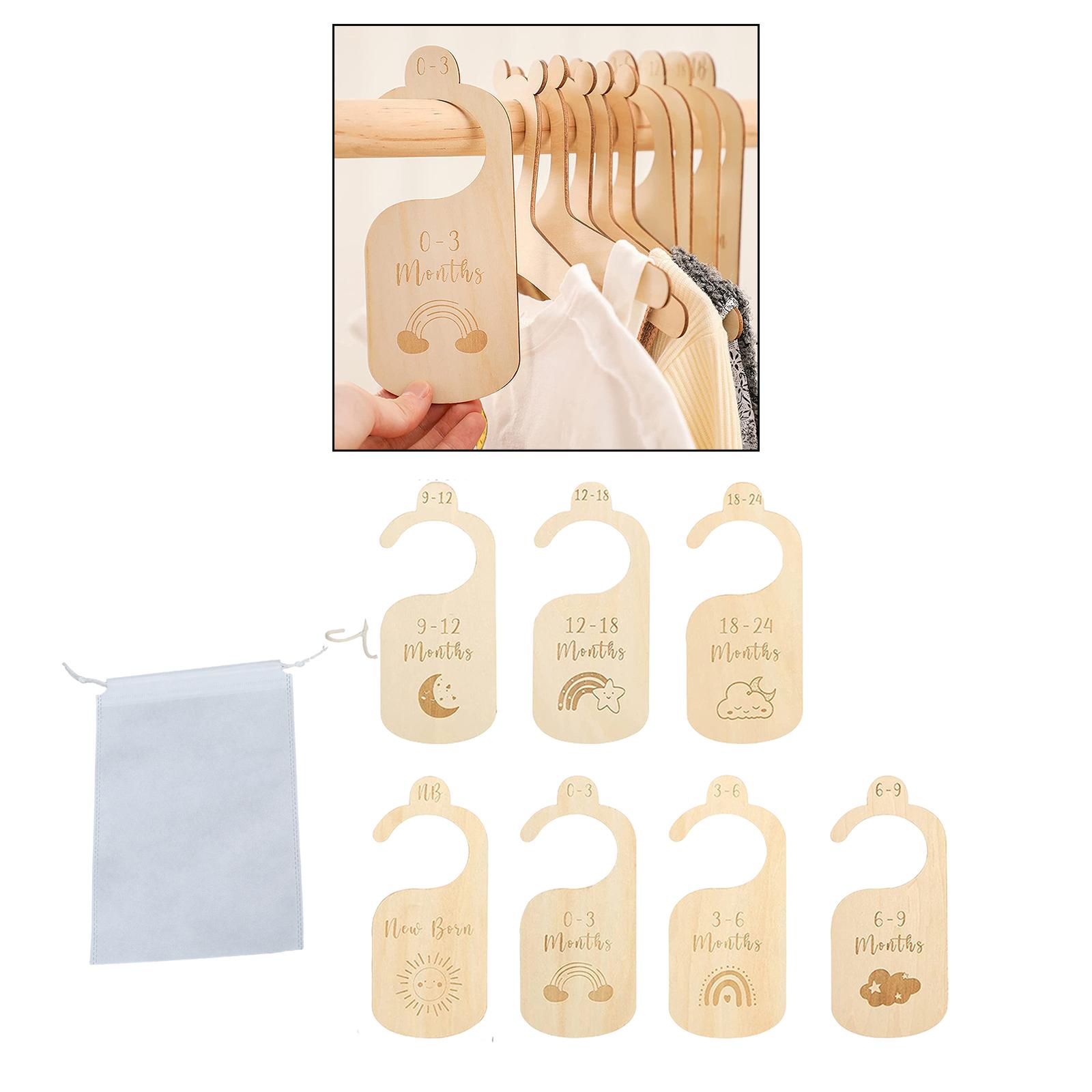 7x Baby Clothes Size Hanger Or - Baby Nursery Age recension och pris